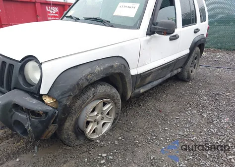 2004 Jeep Liberty Sport из США, поврежденный, VIN 1J4GL48K74W133516